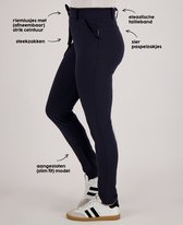 Je m'appelle Travelstof At Work Broek Slim fit Met stretch - Blauw - Maat XS