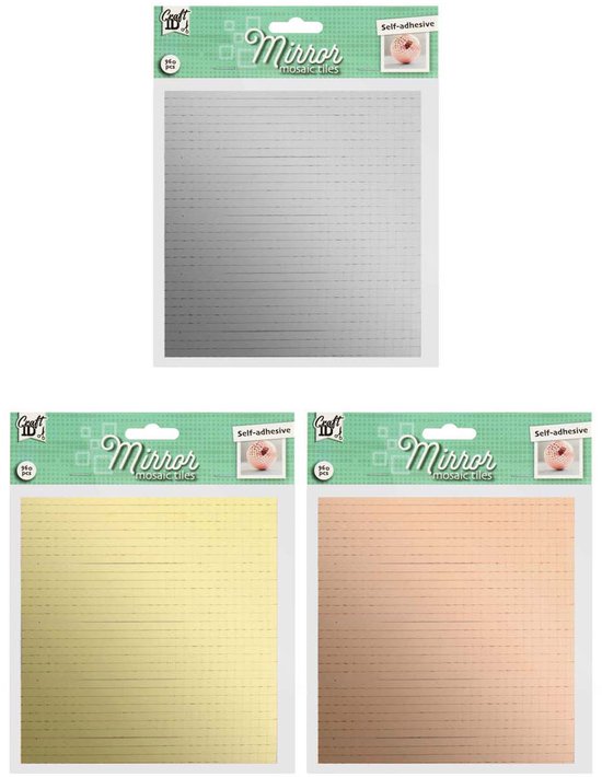 Foto: Zelfklevende moza ek spiegel steentjes 960st 