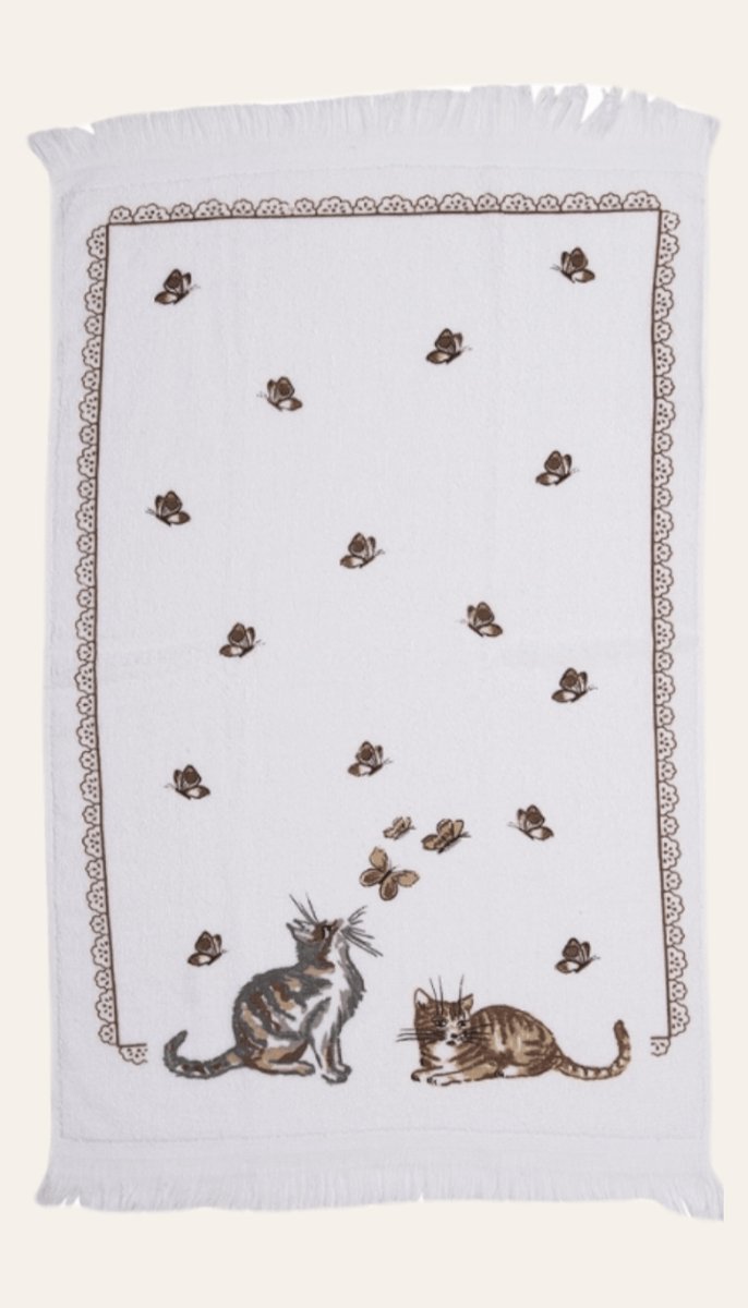 Katdootje - Gastendoekje - Katten en vlinders nr - 2