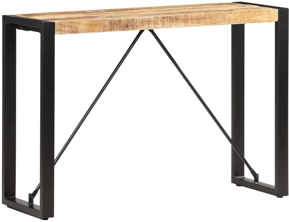 vidaXL Wandtafel - 110x35x76 - cm - massief - mangohout Lichtbruin