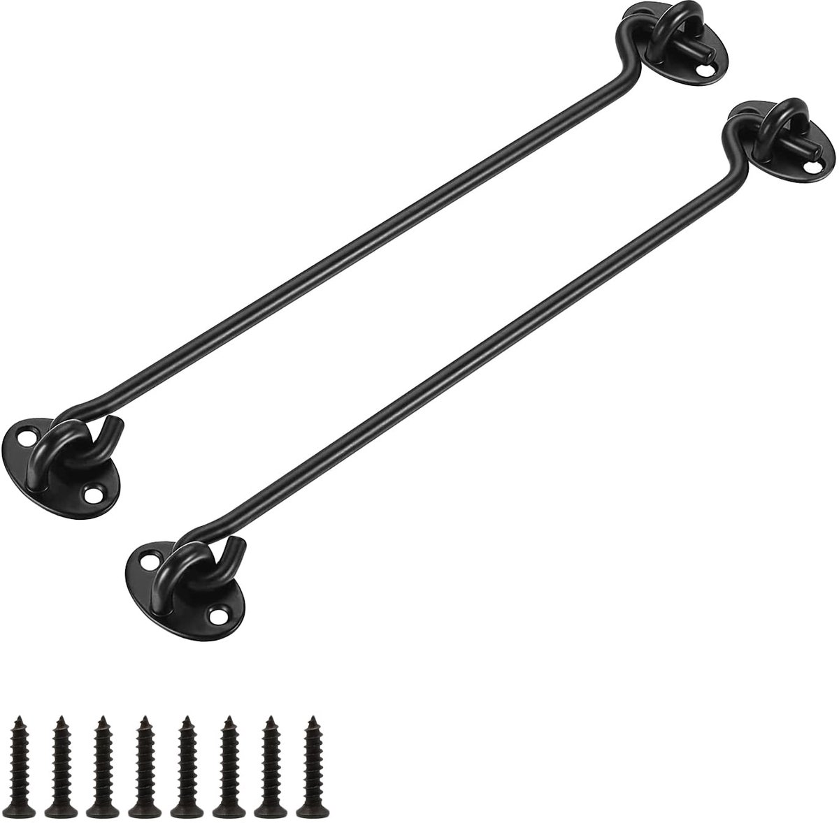 Ibenzoa® Robuuste Windhaken van Massief Roestvrijstaal - 2 Stuks, 310 mm Lengte