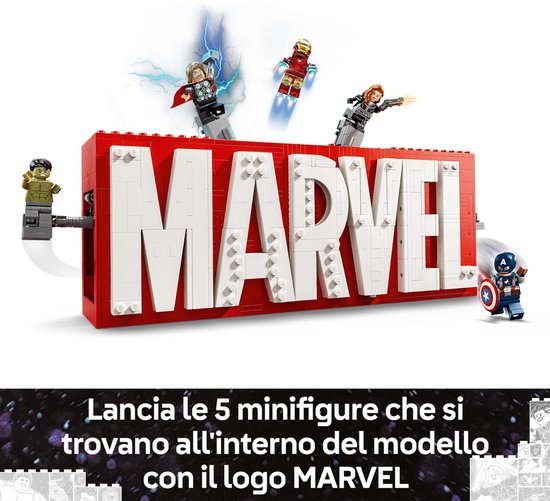 LEGO Marvel: MARVEL logo en minifiguren verzamelset - 76313 | bol