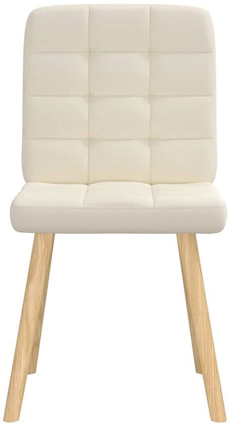 vidaXL Eetkamerstoelen 4 st linnen - Eettafelstoel - Eetkamerstoel - Linnen Stoel - Moderne Eetkamerstoel - Comfortabele Stoel