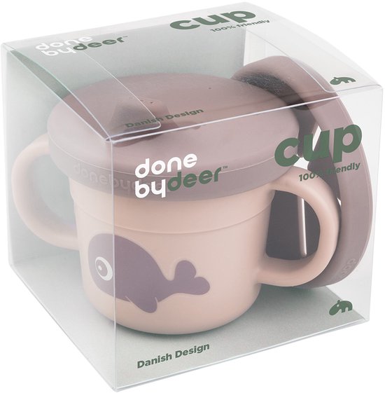 Done By Deer Foodie Spout/Snack Cup Wally Powder van Done by Deer — afbeelding 3