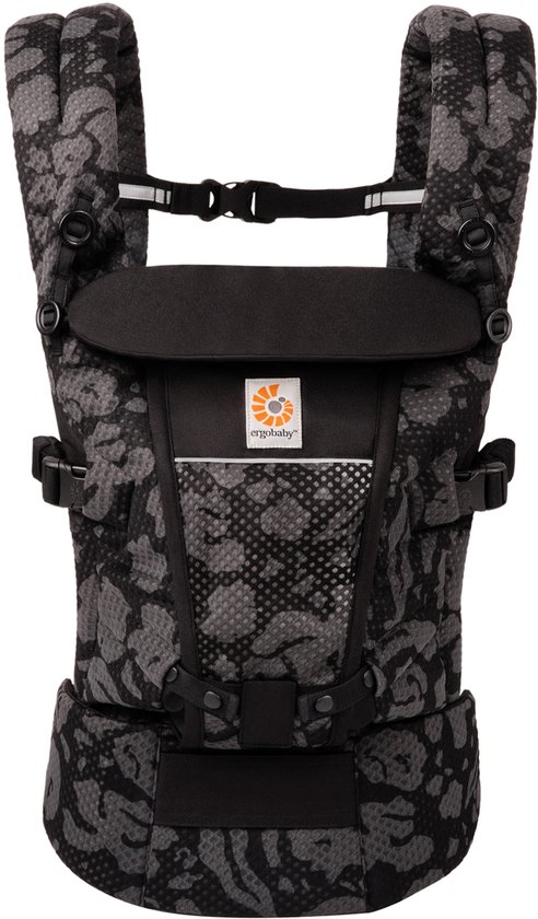 Foto: Ergobaby draagzak adapt soft flex mesh onyx blooms
