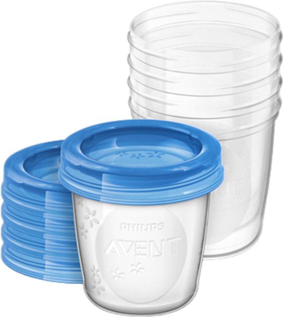 Philips Avent Bewaarbekers voor babyvoeding - 180 ml - 5 stuks - SCF619/05