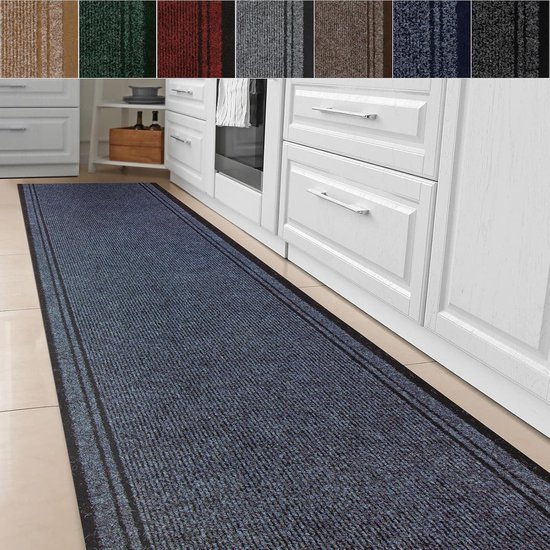 Tapis de cuisine personnalisé antidérapant - Tapis facile d'entretien en Diverse couleurs pour hall et Cuisine