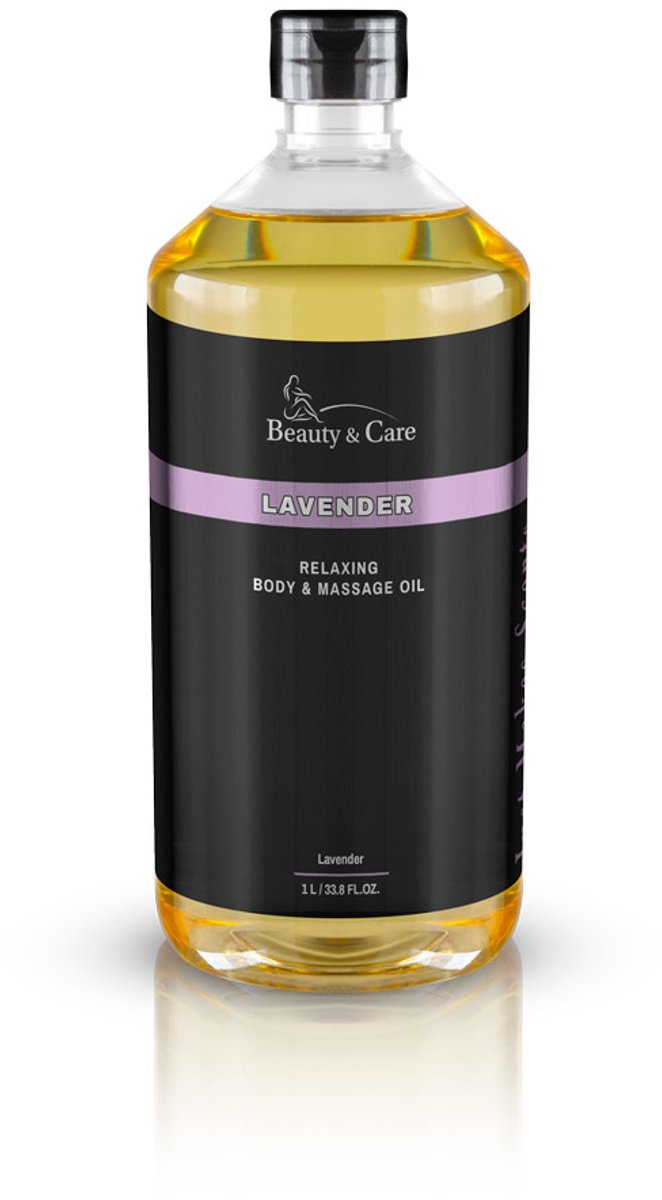 Beauty&Care® Massage Olie Lavendel - Body Oil voor Ontspanningsmassage - Verwarmer Geschikt - Huidvriendelijk met Natuurlijke Oliën - Makkelijk Afwasbaar - 1L