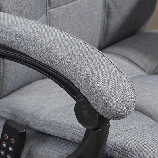 Delman Gaming stoel racestoel bureaustoel computerstoel massagefunctie met 6 vibratiepunten managersstoel stof ergonomische voetensteun 1036 (blauw