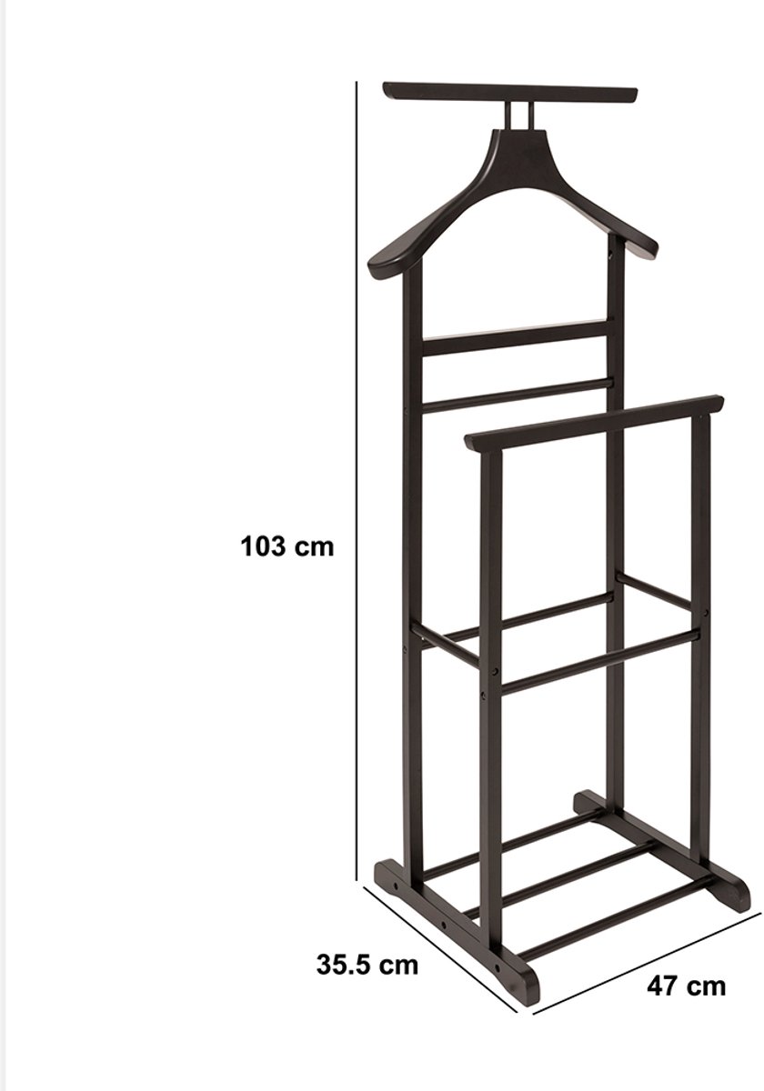 HAKU dressboy, tabak, massief hout - afmetingen: B 47 x H 102 x D 36 cm, stijl: traditioneel