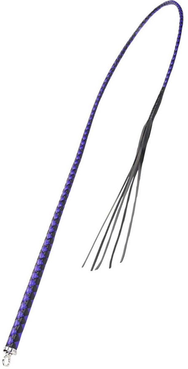 RISE - BDSM Zweep - Feather Soft Single Tail - Blauw/Zwart