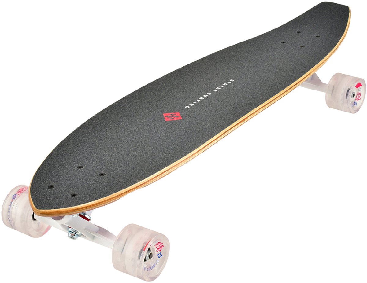 Street Surfing Cut Kicktail Longboard 36 inch Streaming 91cm Wit
