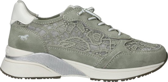 Baskets pour femmes basses Mustang - Vertes - Pointure 42