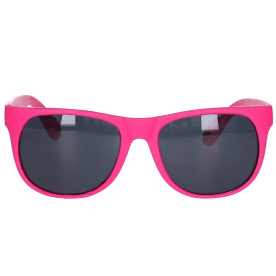 Party zonnebril - fuchsia roze - kunststof - UV400 - verkleedbril voor volwassenen van RelaxxNow — afbeelding 2