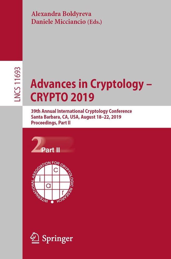 Advances in Cryptology – CRYPTO 2019