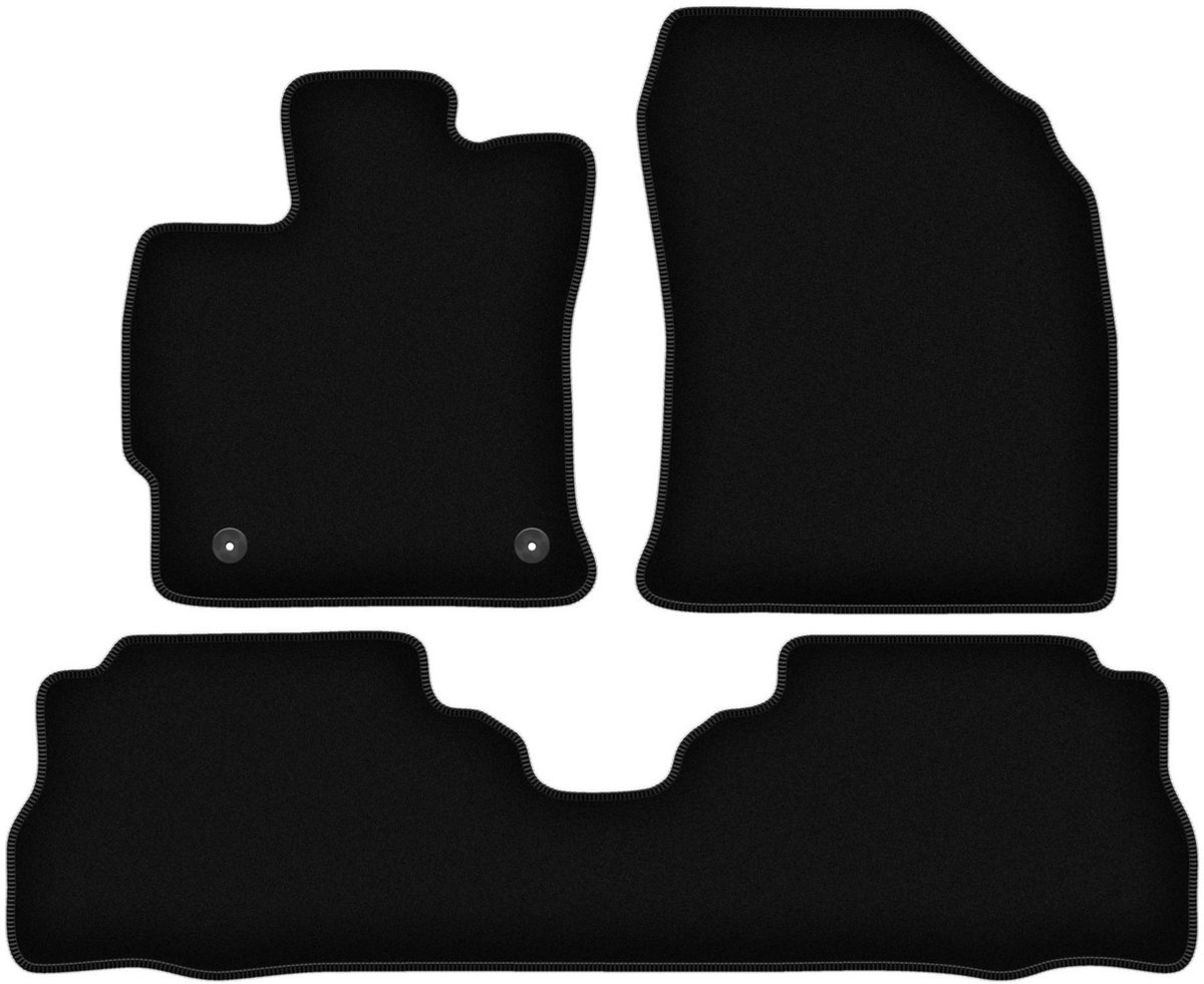 BASIC zwarte veloursmatten voor: Toyota Prius III Plus hatchback (2011-2015)