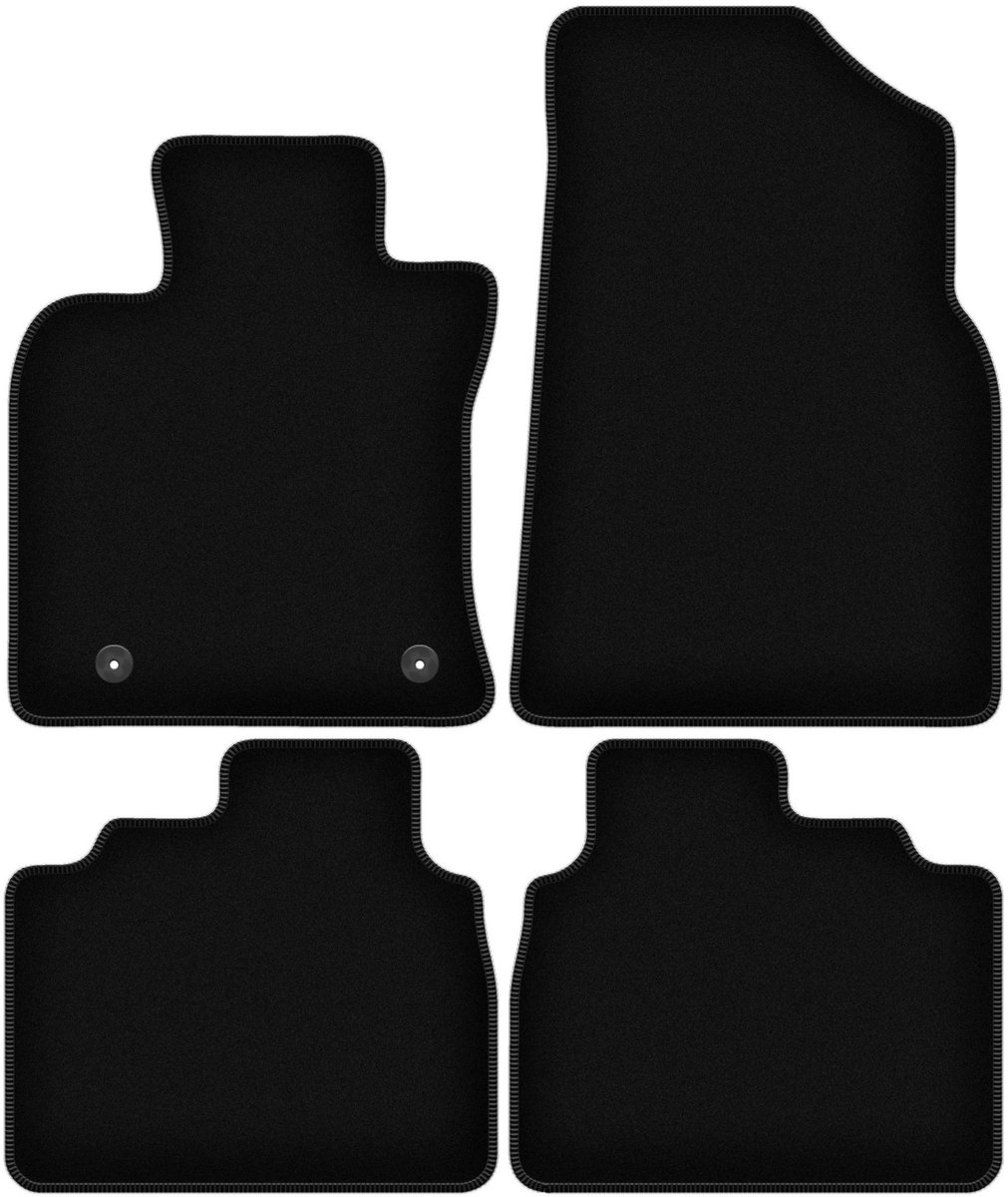 BASIC zwarte velours matten voor: Toyota Camry IX sedan (2017-)