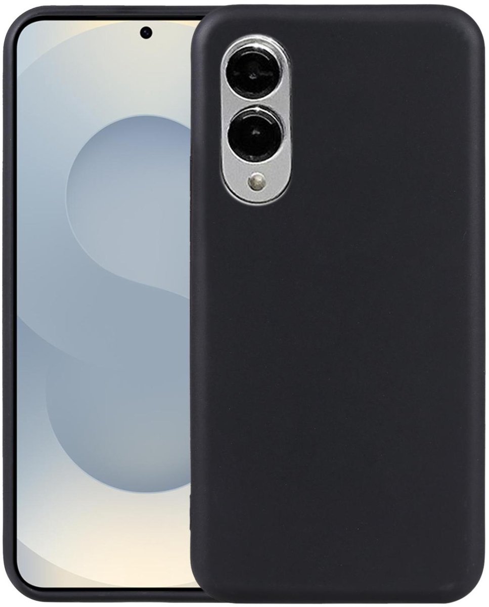 Mobigear Hoesje geschikt voor Samsung Galaxy S25 Edge Telefoonhoesje Hardcase | Mobigear Basics Backcover | Galaxy S25 Edge Case | Back Cover - Zwart