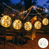 Bol.com JPro Copper 50 Lichtsnoer Buiten op Netstroom - Tuinverlichting LED - Buiten Lichtslinger - 50 LEDs Tuinverlichting Met ... aanbieding