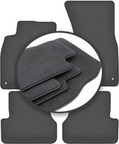 Wielganizator Velours vloermatten geschikt voor Audi A6 C7 (2011-2017) | Kwaliteit: Basic - nauwkeurige pasvorm, antislip ondergrondlaag 4-delig - zwart