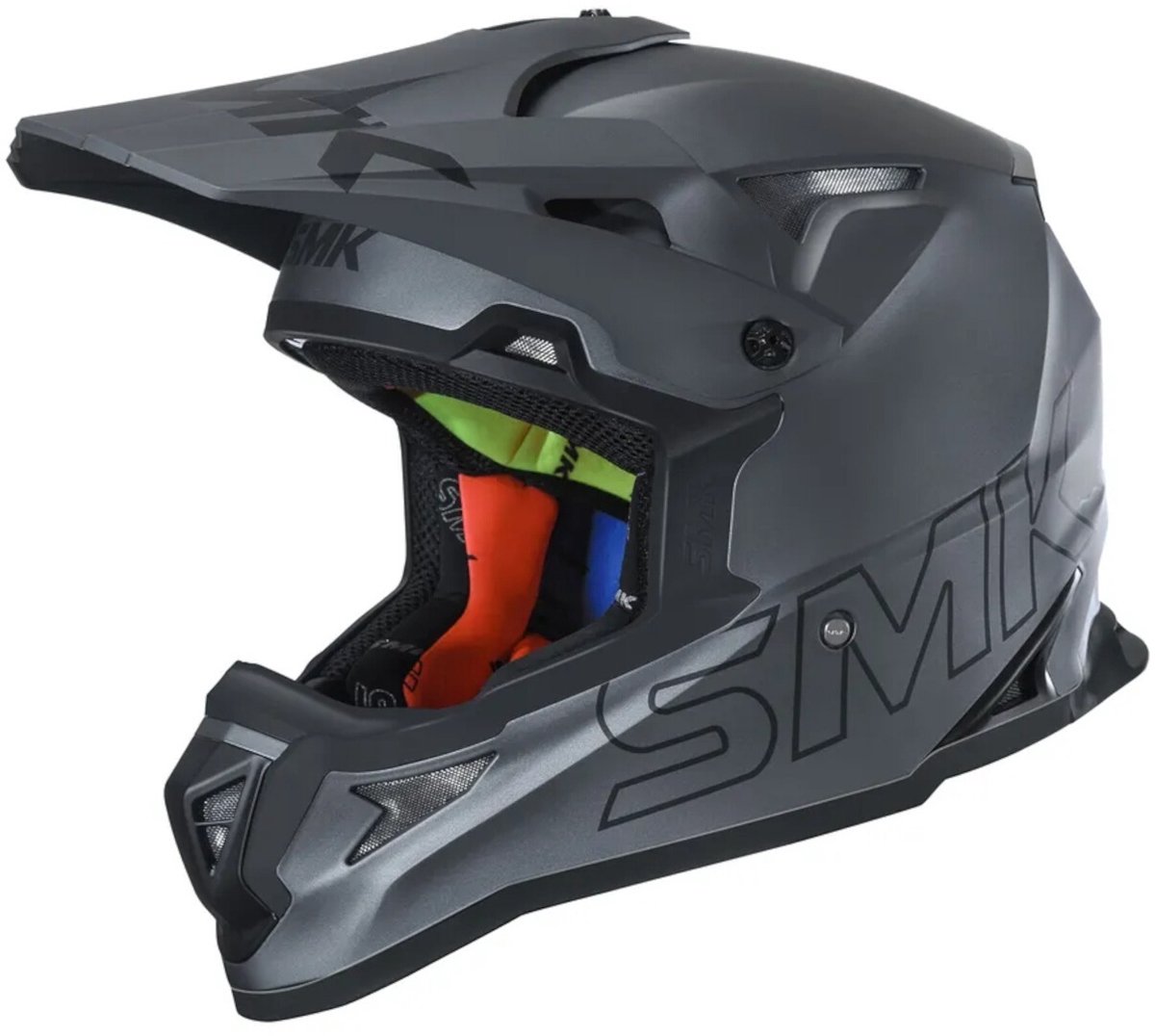 SMK Allterra Donkergrijs Crosshelm - Maat L - Helm