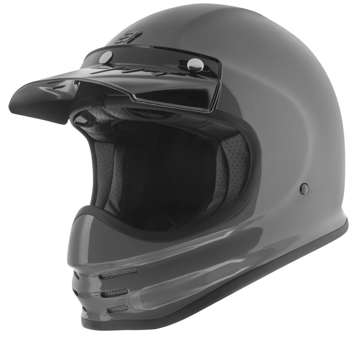 Bogotto V381 Fiberglass Grijs Motorhelm - Maat XS - Helm