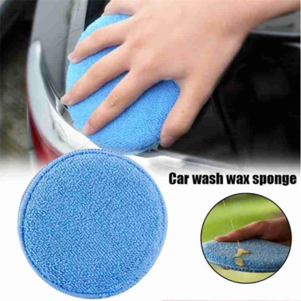 Autopolijstpads - 10 stuks - Polijstspons - Auto Reinigingssponzen Polijstpads - Voor Autoverzorging - Ultrazachte autowas applicator pad - Polish Foam Applicator Pads - Geschikt voor Auto's, Vrachtwagens, Boten, Reiniging - 125mm - Blauw – foto 3
