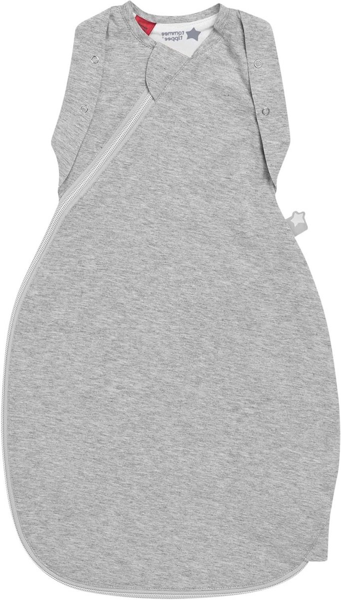 Originele Grobag Swaddle Bag Babyslaapzak 0-3 m 2.5 TOG - Sky Grey Marl, Hip Healthy Design