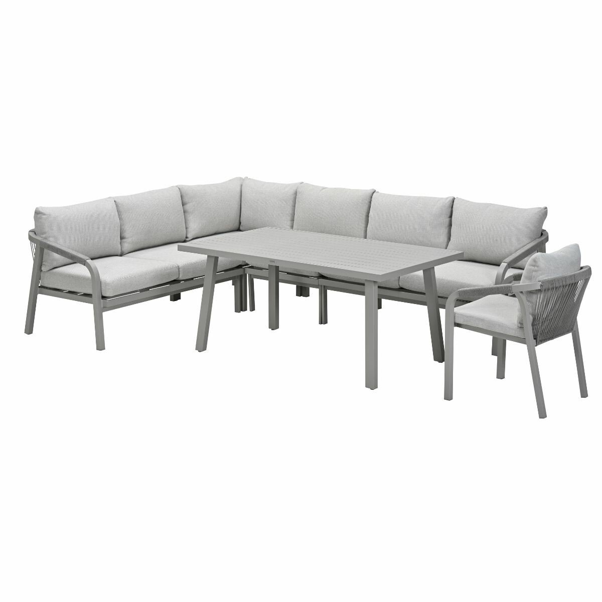 Garden Impressions Tarera lounge dining set R 6-delig incl stoel - taupe