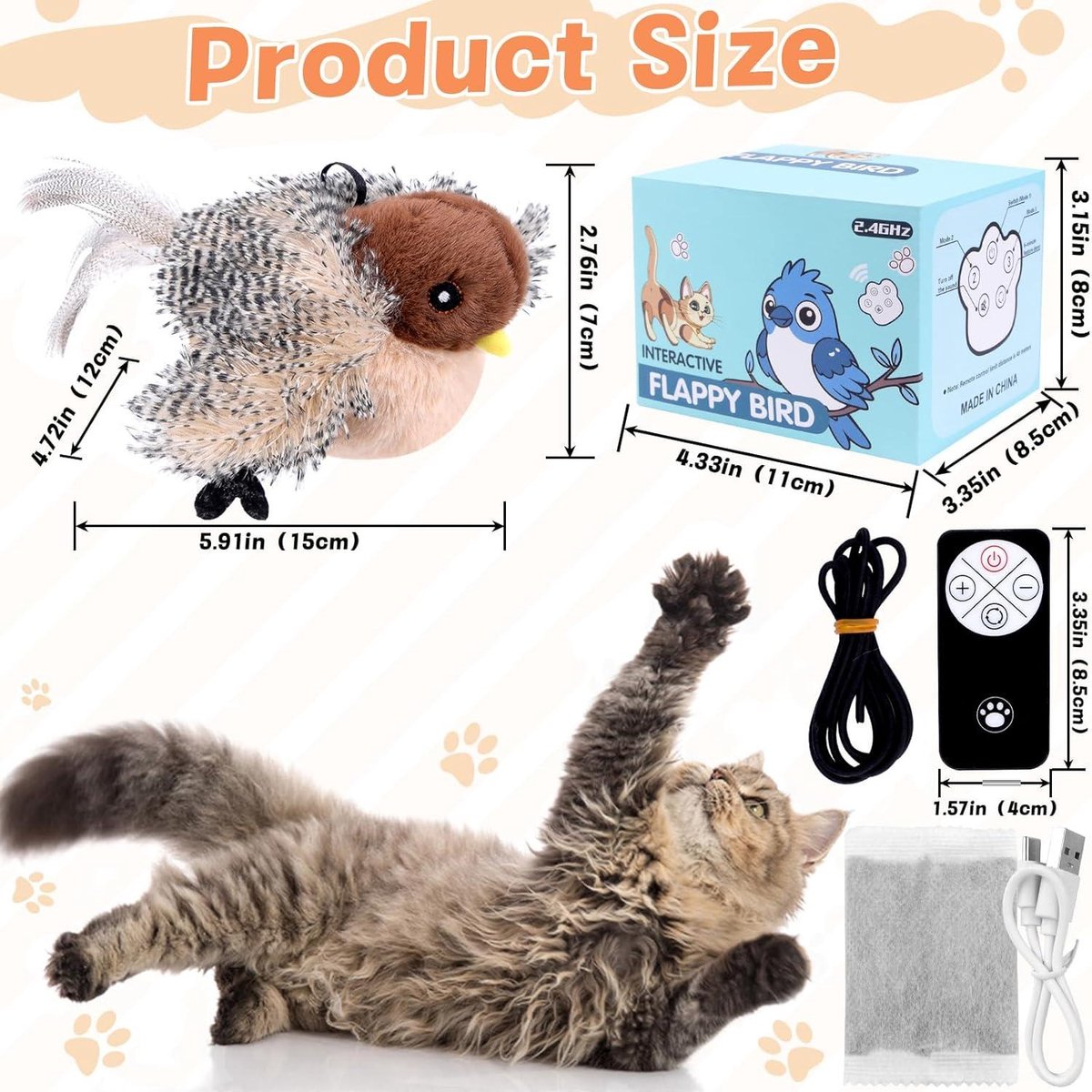 Flapping Bird Cat Speelgoed, Kat Speelgoed Voor Indoor Katten Vogel Speelgoed Voor Katten Elektrische Kat Piepend Speelgoed Kat Vogelkooi Piepend Speelgoed Verveling Angst Vermindering Kat Speelgoed Flapping Bird Cat Speelgoed, Kat Speelgoed Voor Indoor Katten Vogel Speelgoed Voor Katten Elektrische Kat Piepend Speelgoed Kat Vogelkooi Piepend Speelgoed Verveling Angst Vermindering Kat Speelgoed