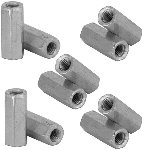 Proftec Zeskantmoer M6 Verzinkt Klasse 8 DIN934 50 Stuks Proftec 54110100601 Moeren Proftec Zeskantmoer M6 Verzinkt Klasse 8 Din