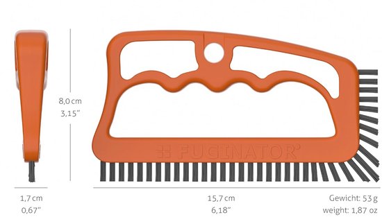 Tegelvoegenborstel Oranje/Grijs - Perfect voor Schone Voegen van PéBéO — afbeelding 5
