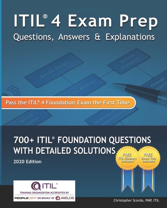 ITIL 4 Exam Prep Questions, Answers & Explanations - cover