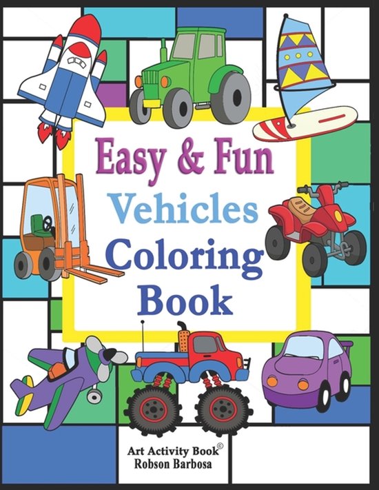 Vehicles Coloring Book - cover