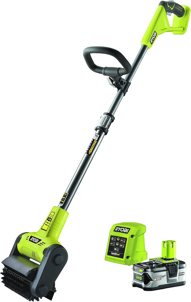 Draadloze vloerreiniger met accu, 18 V voor terrassen, hout en tegels