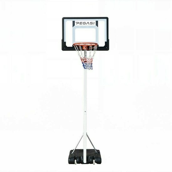 Pegasi Basketbalpaal voor buiten en binnen - Verstelbaar 210-260cm - Verrijdbaar - Basketbalpaal kinderen