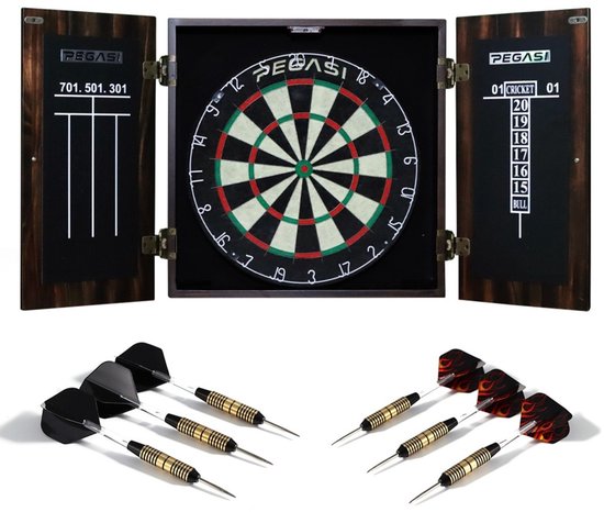 Pegasi dartbord cabinet set Pro