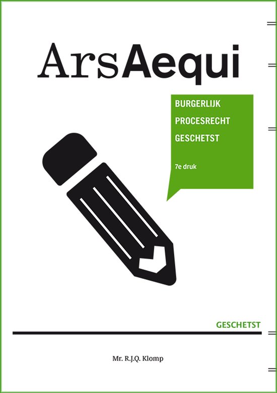 Ars Aequi Geschetst - Burgerlijk procesrecht geschetst - cover