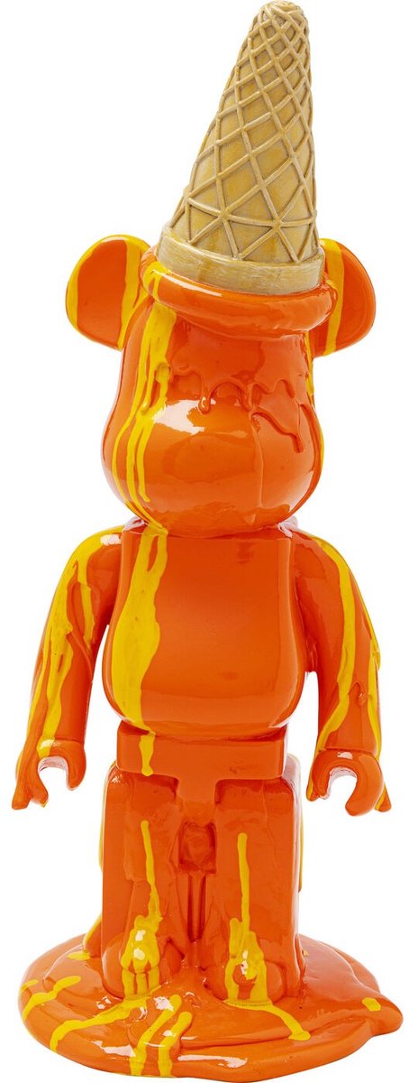 Decofiguur Gelato Bear Orange 40cm