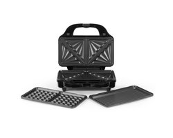 Salter 3-in-1 Snack Maker – Sandwichmaker – Antiaanbaklaag – 900W