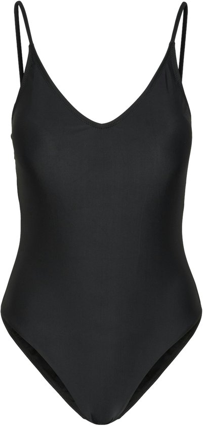 Maillot de bain femme Pieces PCBAOMI col rond uni Zwart - Taille S