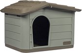Duvo+ Pepita - Huisdierhuis - Hondenhok - Bruin/Groen - 51x38x35cm