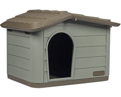 Duvo+ Pepita - Huisdierhuis - Hondenhok - Bruin/Groen - 51x38x35cm