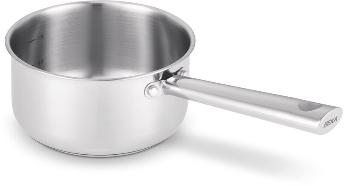 Beka Cicla Sauspan - Ø 16 cm - Gerecycleerd RVS - Steelpan inox - PFAS-vrij - Geschikt voor inductie