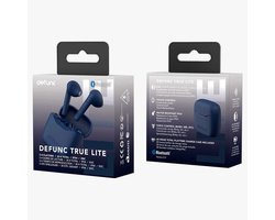 Defunc True Lite Earbuds - Draadloze oordopjes - Bluetooth draadloze oortjes - Met ENC noise cancelling functie - Blue