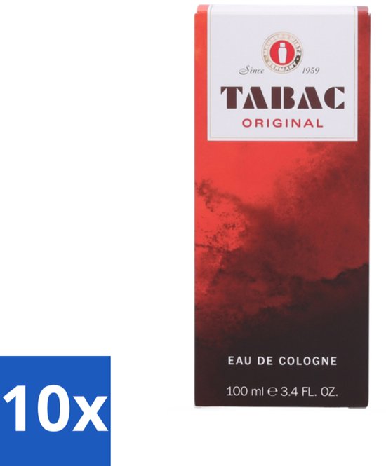 Tabac Original - Eau de Cologne - Klassieke geur - 100 ml - Bulkverpakking - 10 stuks