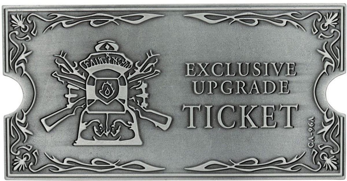 FaNaTtik Resident Evil 4 Replica 1/1 Metal Exclusive Upgrade Ticket Replica: 1/1