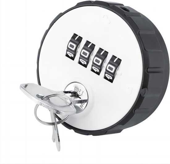 Codeslot Numeriek 4-Cijferig Zinklegering - Kastslot Met Sleutels 20mm