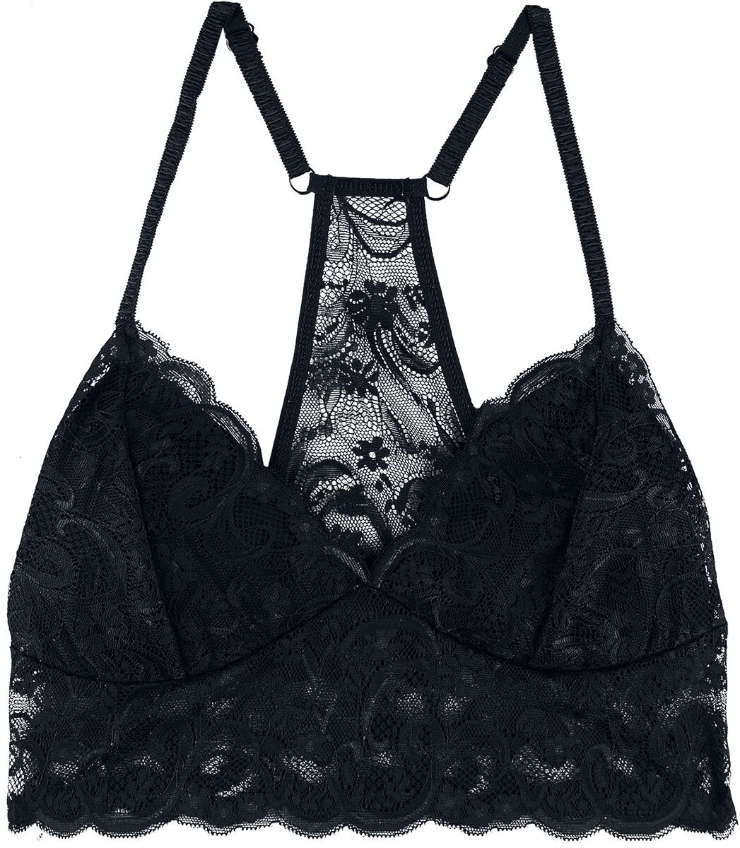 Goedkoopste Black Premium by EMP Zwarte kanten bustier Vrouwen - XXL