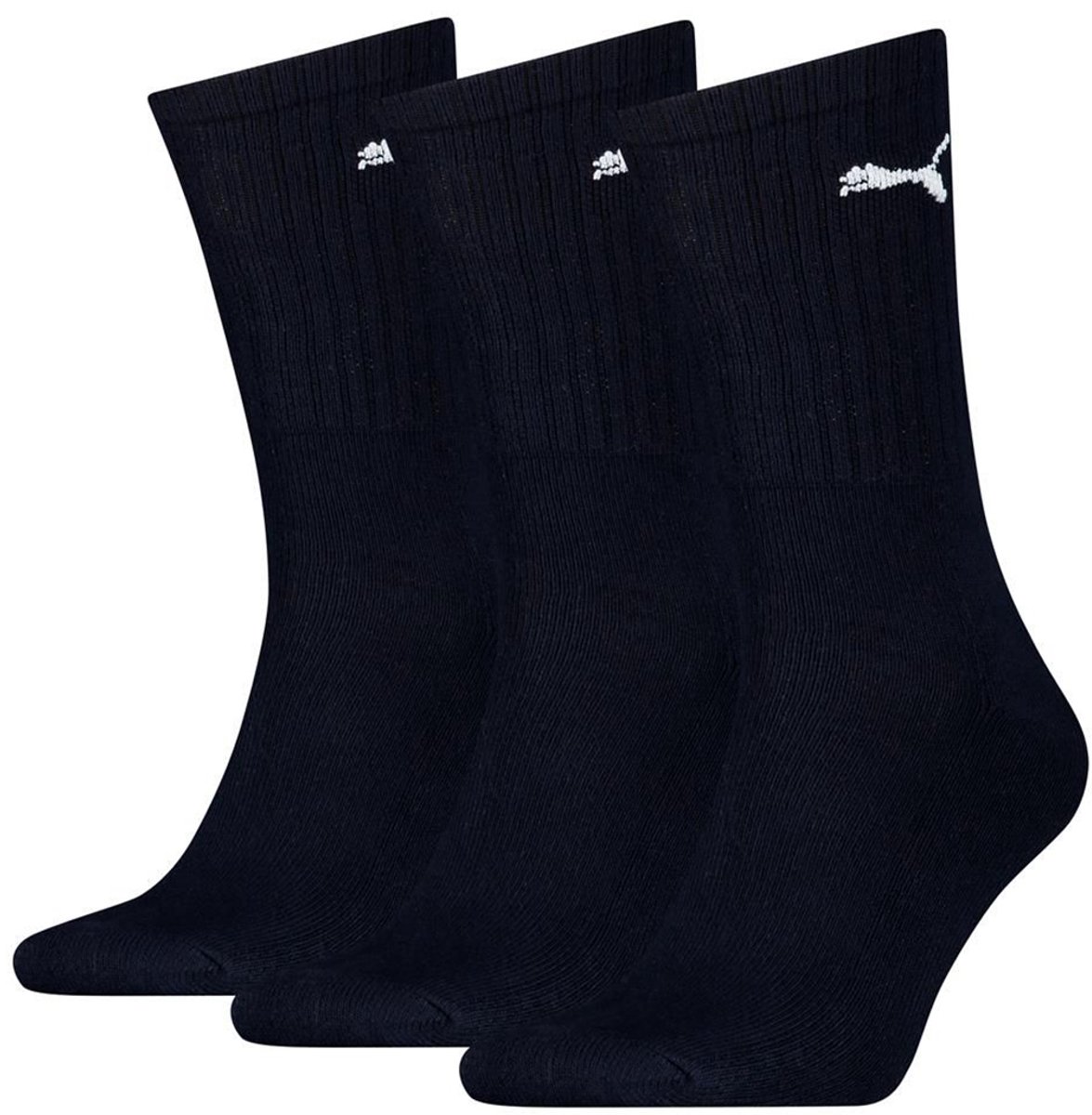 Puma 6-Pack Badstof Sportsokken Schokdempende Zool Heren Dames – 7312 Donker Marine